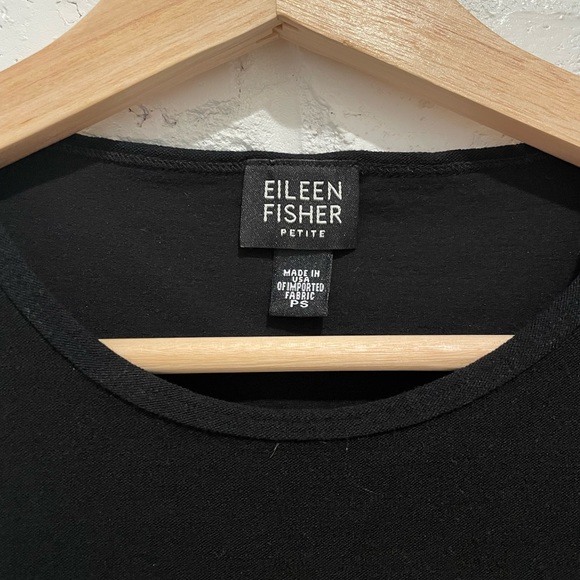 Eileen Fisher Black Formal T-shirt - Picture 2 of 3